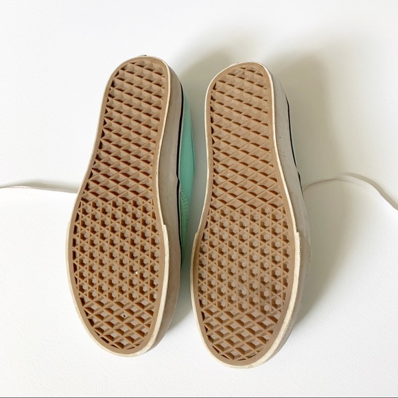 Vans Off the Wall Low Top Sneakers Mint Green - Picture 4 of 7
